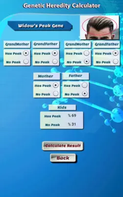 Genetic Heredity Calculator android App screenshot 3